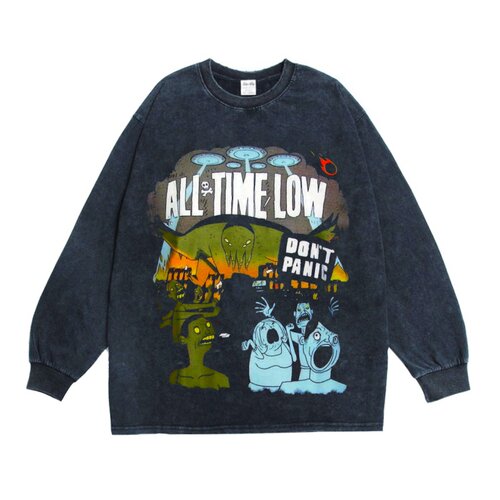 alltimelow潮牌印花T恤长袖