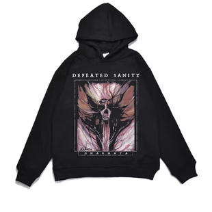 数码直喷死亡金属Defeated Sanity战胜理智乐队印花连帽加厚卫衣