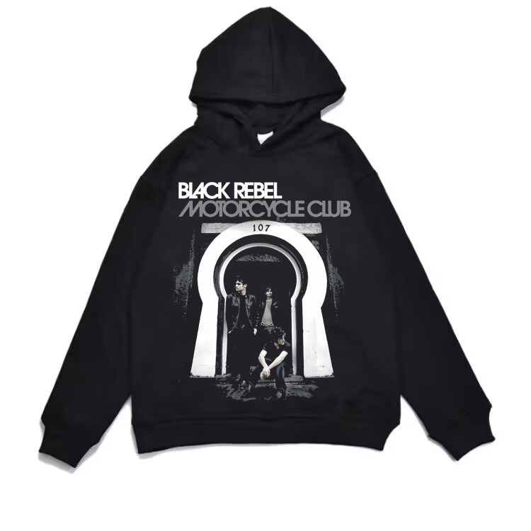 Black Rebel Motorcycle Club黑色叛逆摩托车俱乐部乐队连帽卫衣