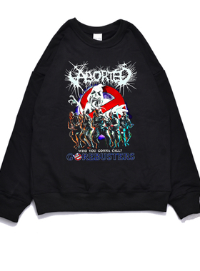 比利时摇滚残忍死亡金属Aborted乐队印花卫衣外套宽松黑暗风男女