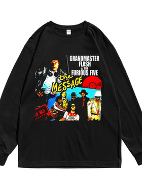 Grandmaster Flash & the Furious Five大师弗莱什和愤怒长袖T恤