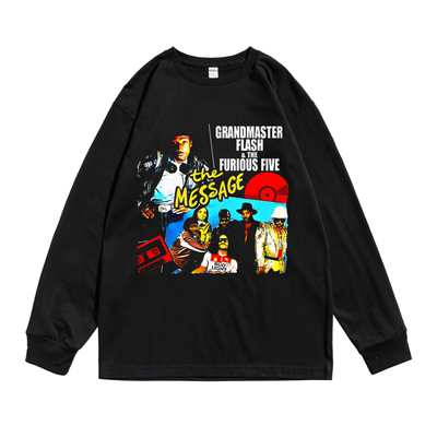 Grandmaster Flash & the Furious Five大师弗莱什和愤怒长袖T恤