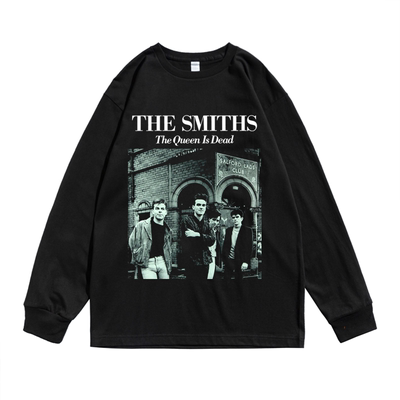英国史密斯乐团The Smiths摇滚乐队长袖T恤圆领男女同款宽松街头