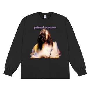 数码直喷摇滚原始呼叫Primal Scream乐队长袖T恤重磅纯棉嘻哈宽松