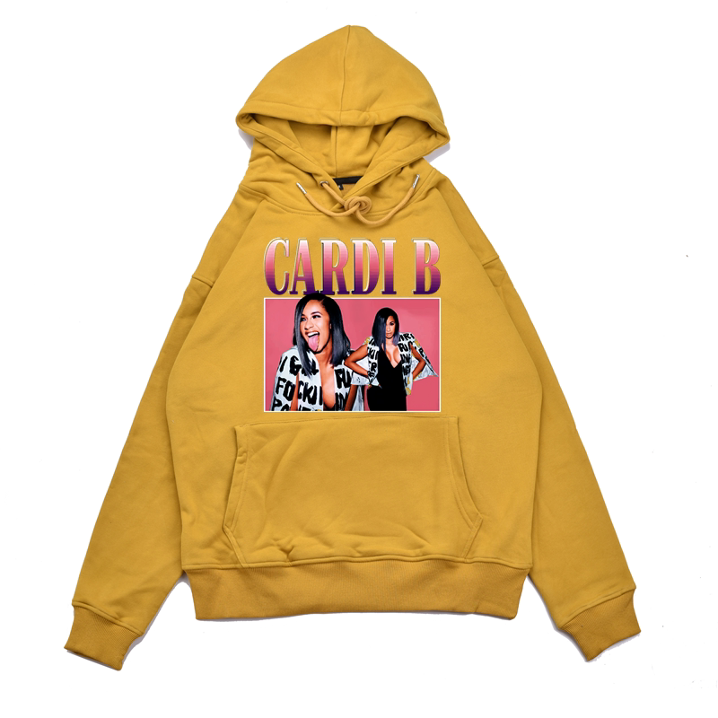 美国说唱女歌手cardi b卡迪·b嘻哈饶舌印花卫衣男女外套