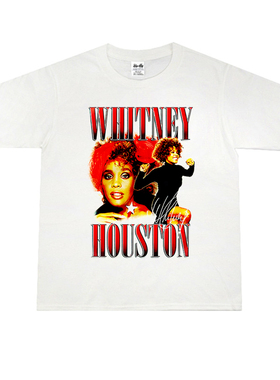 欧美女歌手惠特妮·休斯顿Whitney Houston人物印花T恤男女同款