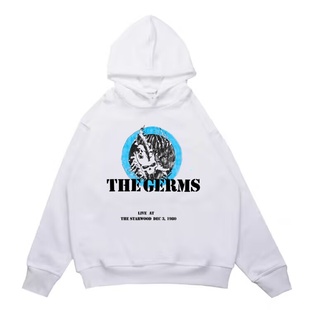 数码 Germs胚芽乐队印花加厚宽松连帽卫衣男女宽松 直喷摇滚The