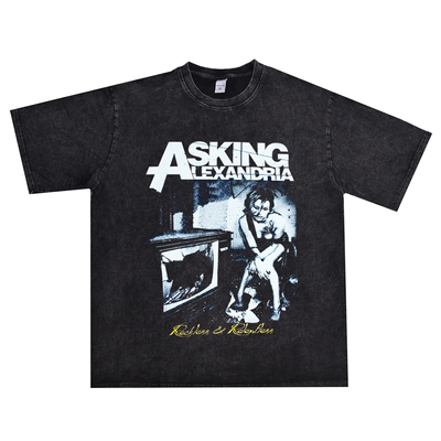 AskingAlexandria乐队印花T恤