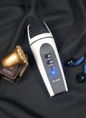 MC-919A/S手机麦克风声卡二合一 K歌软件直播迷你话筒 带音效
