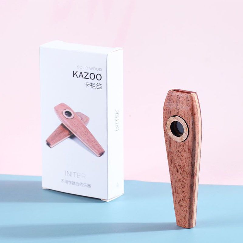 kazoo木质卡祖笛 木笛子 口哨 吉他尤克里里民谣伴奏演奏专业乐器
