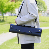 防水皮质长笛盒 17孔圆角长笛专业配件 可手提肩挎长笛收纳包16孔