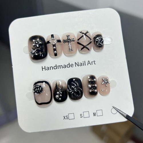 暗黑Y2K甜酷辣妹短甲禁欲绑带