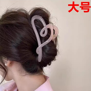 大号抓夹鲨鱼发夹女夏季盘发头饰