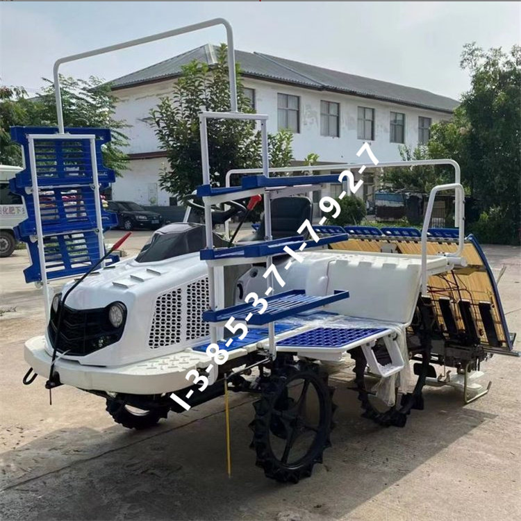 自走式插秧机 防陷档乘坐式四轮高速插秧机防陷档水稻插秧机