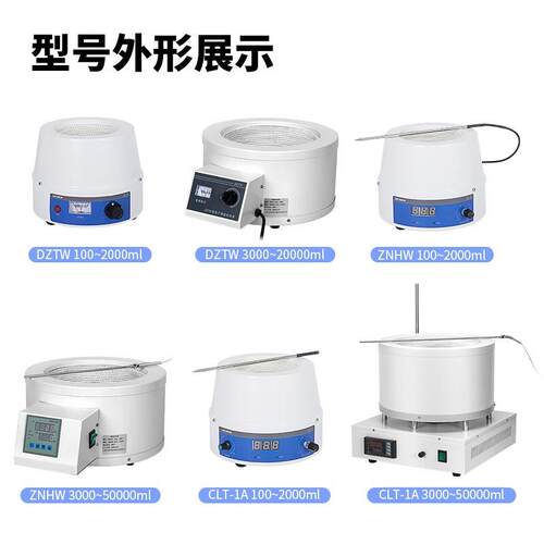 力辰(LICHEN)实验室电热套数显恒温磁力搅拌加热套调温加热控温样