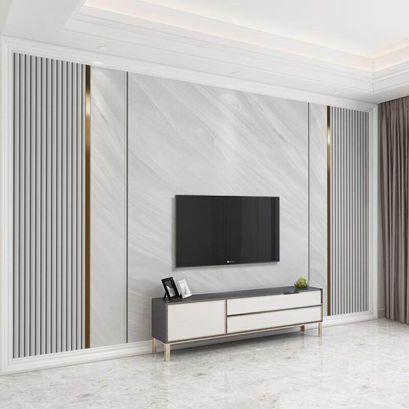 六纹鱼电视背景墙壁纸简约客厅沙发壁布欧式轻奢风卧室无缝墙布装