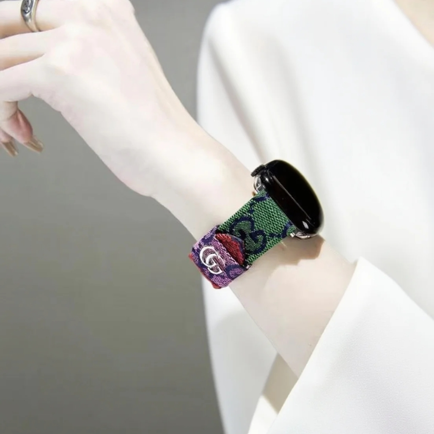大潮牌Galaxywatch拼彩手表带