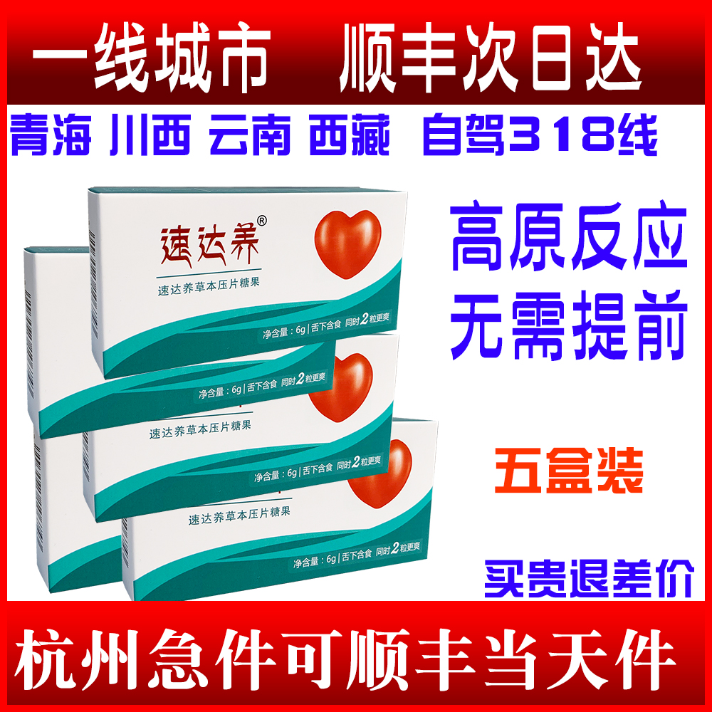 速达养含片五盒装 抗高原反应药 西藏自驾装备 非红景天胶囊奥默 传统滋补营养品 红景天 原图主图