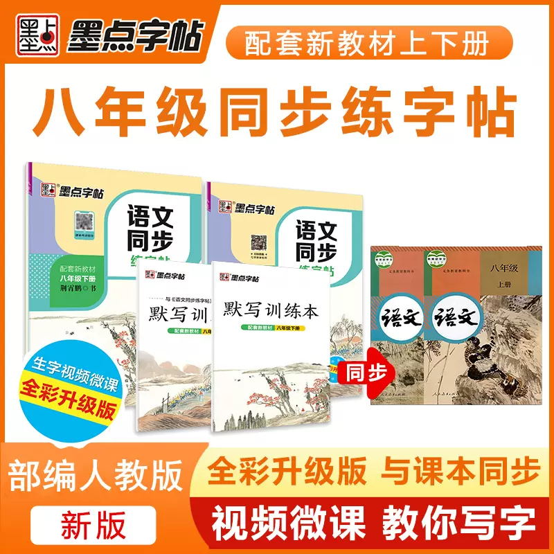 初中生八年级语文同步字帖墨点
