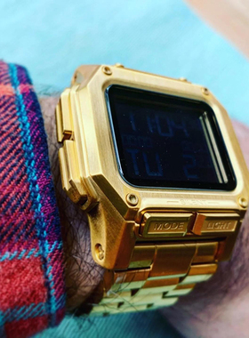 代购尼克松Nixon Regulus SS方块大金砖正品数字显示时尚男手表