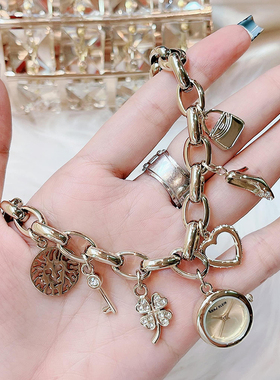 anne klein手表女安妮克莱因创意小众手链式创意石英表7604CHRM