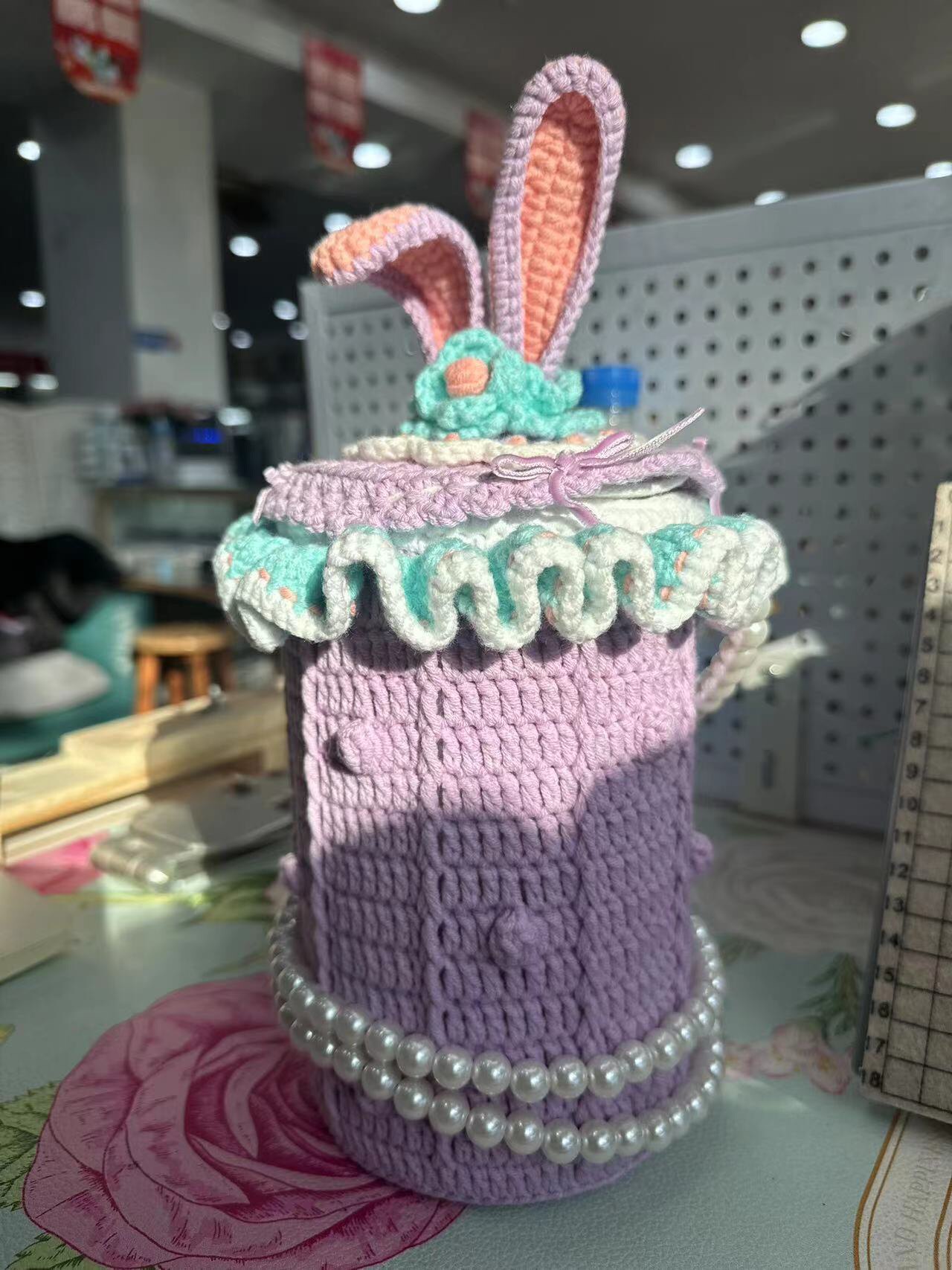 【成品现货】纯手工毛线钩织成品杯套
