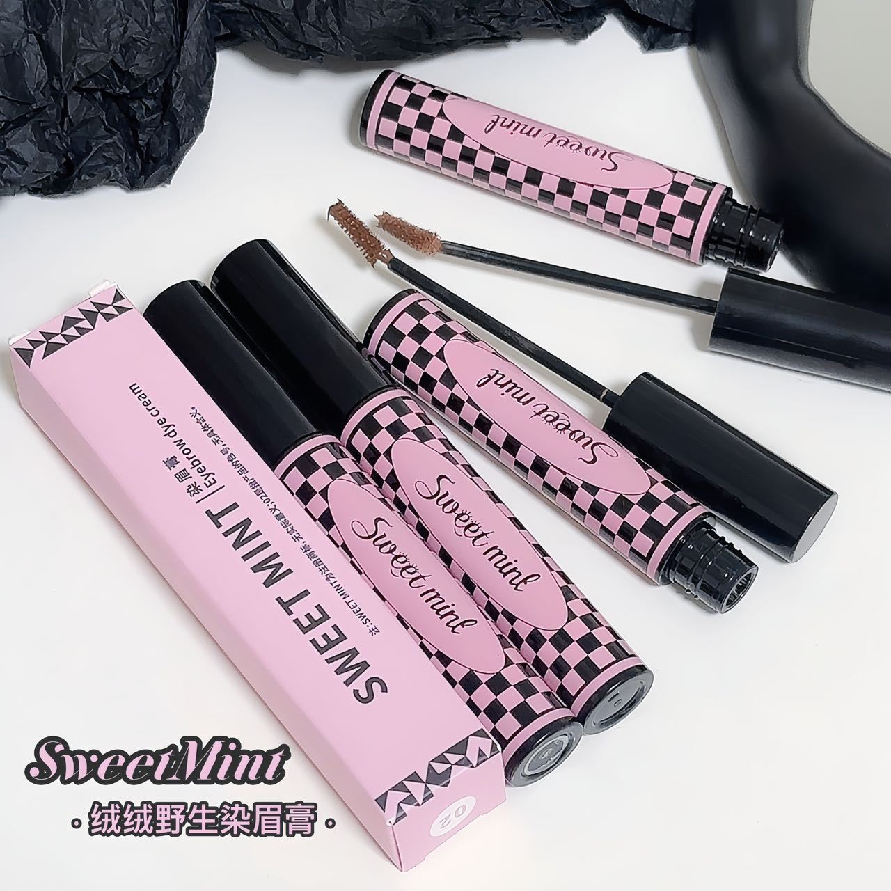 sweetmint染眉膏自然野生浅棕色