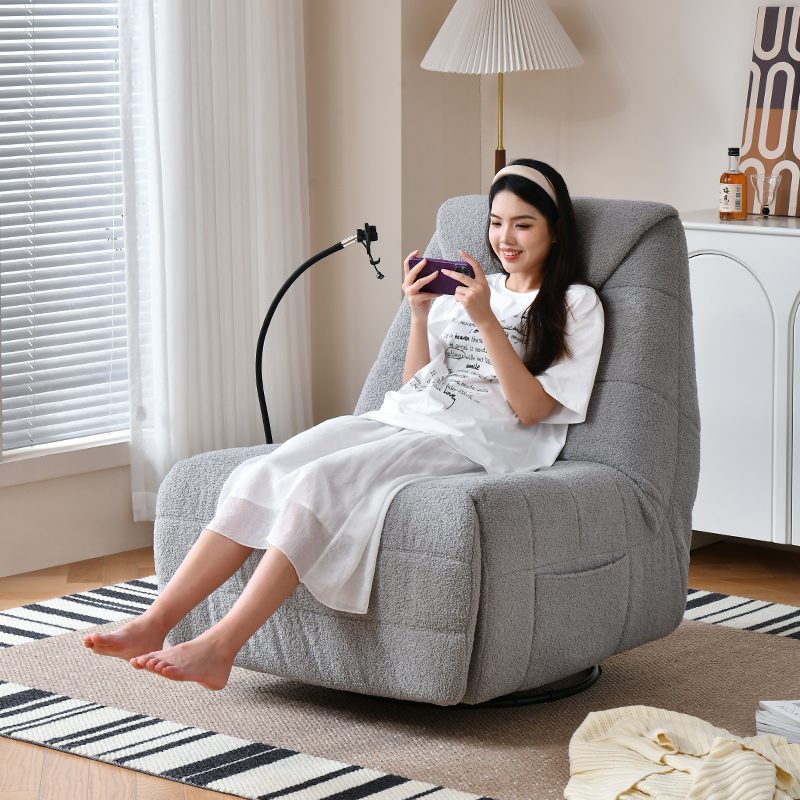 多功能电动摇椅单人沙发懒人小户型可躺睡多功能电动成人旋转躺椅