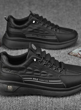 福建晋江源头工厂品牌男鞋帕拉鞋男款秋冬男士加绒飞行员休闲鞋子