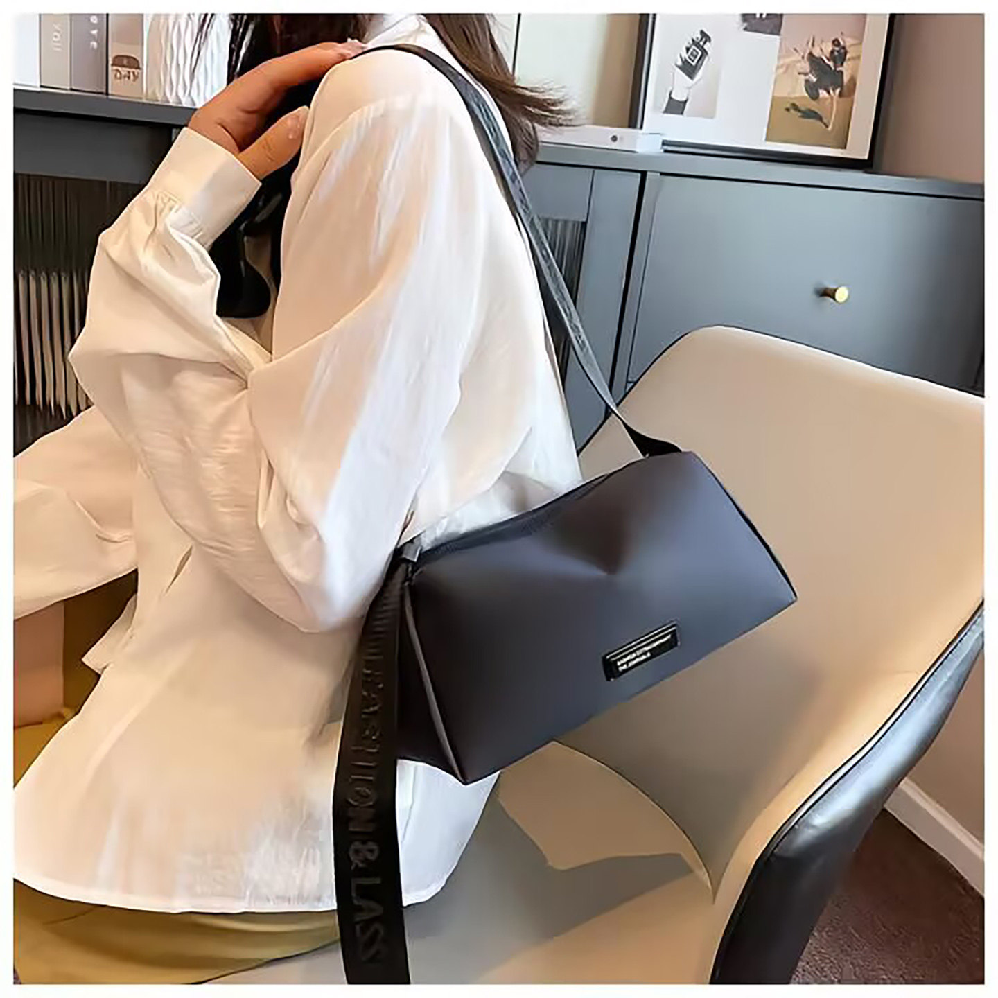 雪溪轻奢甄选高级感牛津布包2026新款男女时尚百搭通勤单肩斜挎包