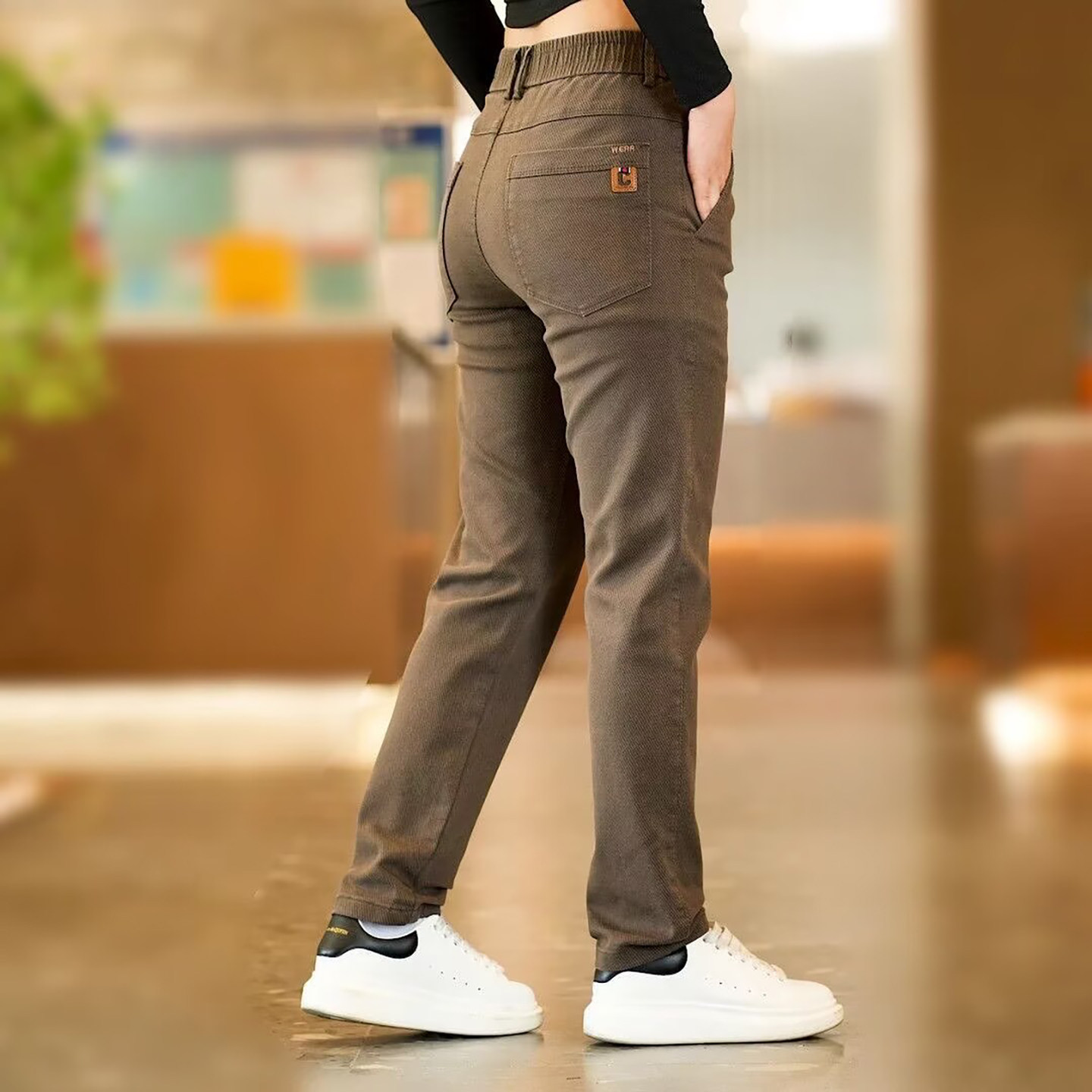 尼佳服饰商行男裤弹力直筒裤春秋男士款商务显瘦西裤百搭休闲裤子