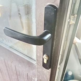 执手锁面板铝合金锁平开门门窗单点门锁85型锁具双面执手移门大门