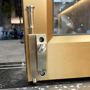 木门落地插旋转门地锁弹簧明装地插销铝合金门有框插销锁防盗