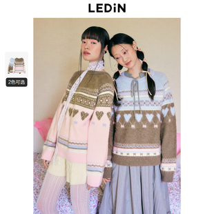 【LOTSYOU联名】乐町商场同款费尔岛线套衫2025冬季毛衣C1EEE4415