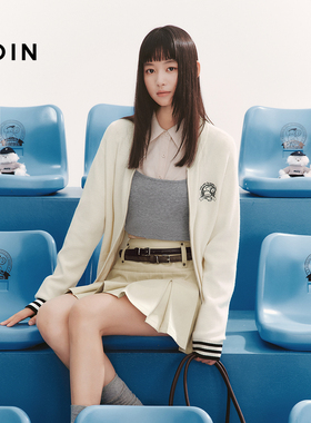 【tombonia联名】乐町商场同款撞色边双拉链针织开衫女C2EDF3336