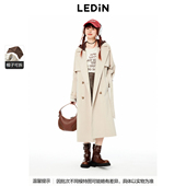 可拆卸连帽风衣外套C2BEE3516 新品 商场同款 乐町秋季