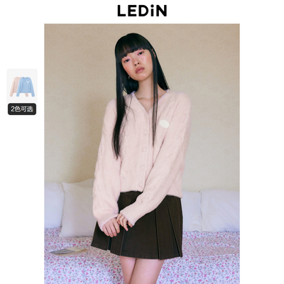 【LOTSYOU联名】乐町商场同款线开衫冬季新款毛衣外套C1EDE4414