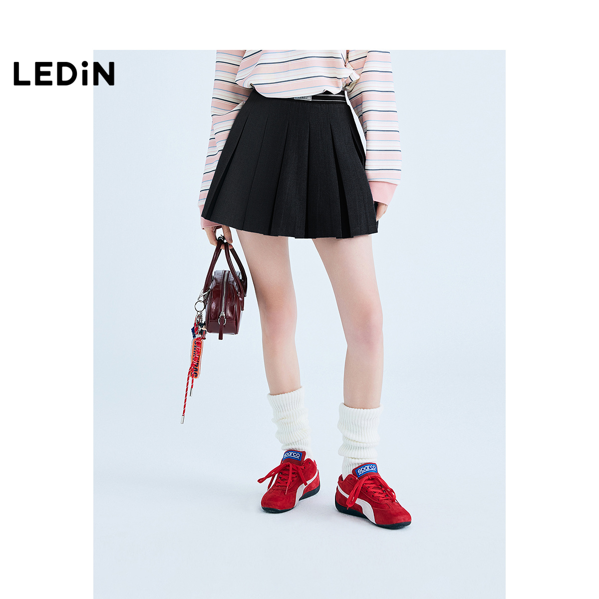 【商场同款】乐町减龄气质百褶裙25春季新款学院风短裙C2GEF1314