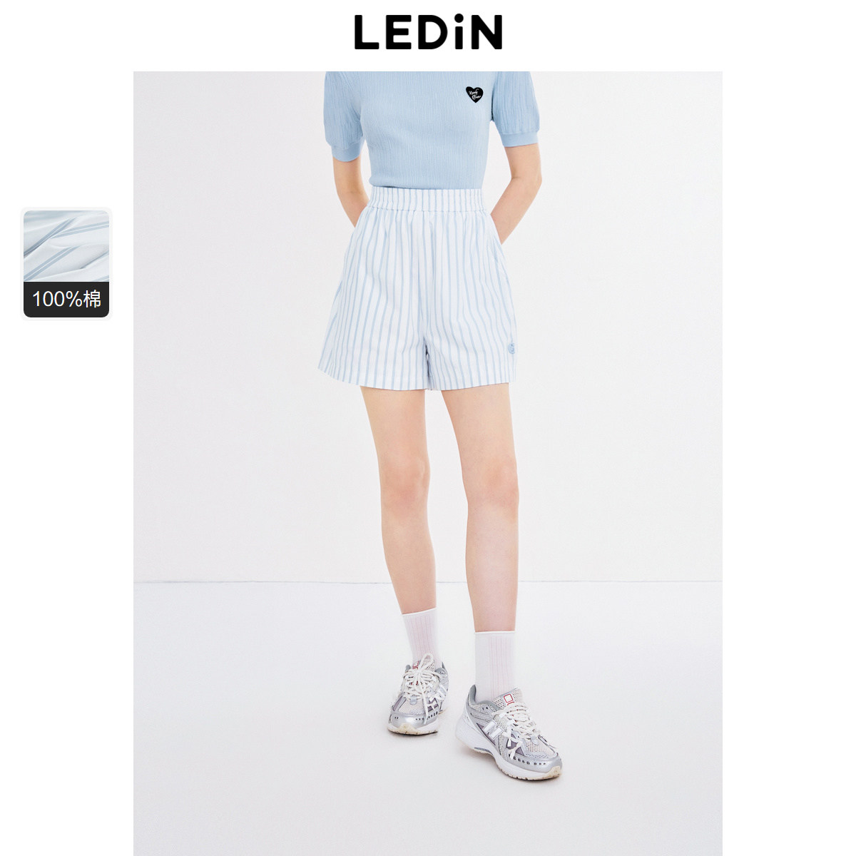 乐町韩系休闲短裤新款夏季可爱少女清甜松紧腰休闲百搭裤子,女装/女士精品,休闲裤,淘宝优惠券,粉丝福利购,淘宝优惠卷