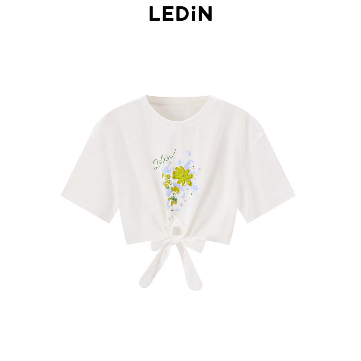 乐町短袖卡通常规系带汗水