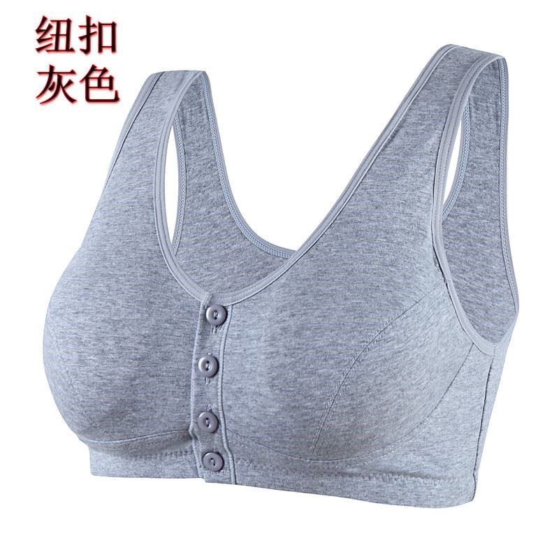 限6000张券加肥加大舒适无钢圈哺乳内衣超大码全棉前开扣哺乳文胸中老年孕妇