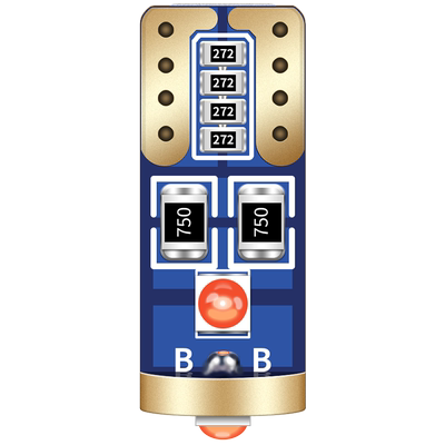 汽车牌照灯T10改装led小灯泡超亮车内阅读灯后车牌灯倒车辅助通用