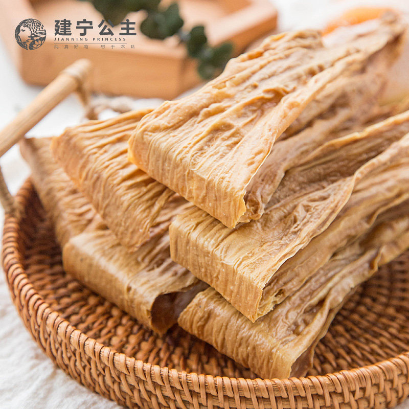 建宁公主 清流腐竹三明特产客家自制纯正手工豆皮豆腐皮800g - 实物图
