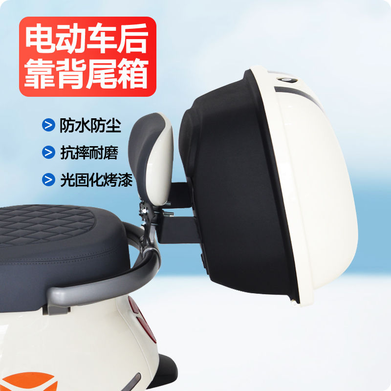 电动车后备箱通用台铃爱玛九号绿源小刀新日立马电瓶尾箱头盔储物