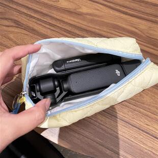 线条小狗大疆的pocket3收纳包手提挂绳手持相机配件整理保护套包