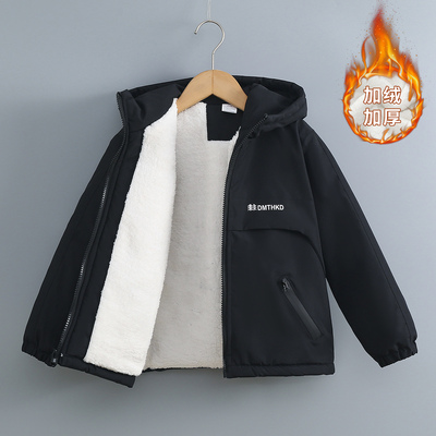 儿童夹棉外套男孩派克服外套