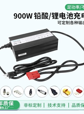 36.5V40.15V43.2V43.8V18A20A磷酸铁锂电池组铝壳快速充电器