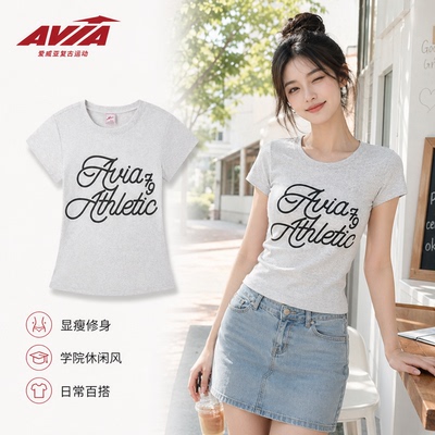 AVIA爱威亚美式学院风短袖