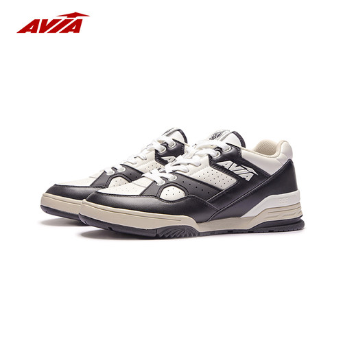 AVIA爱威亚855L明星同款白黑轻量化复古潮流球鞋男女同款缓震鞋子