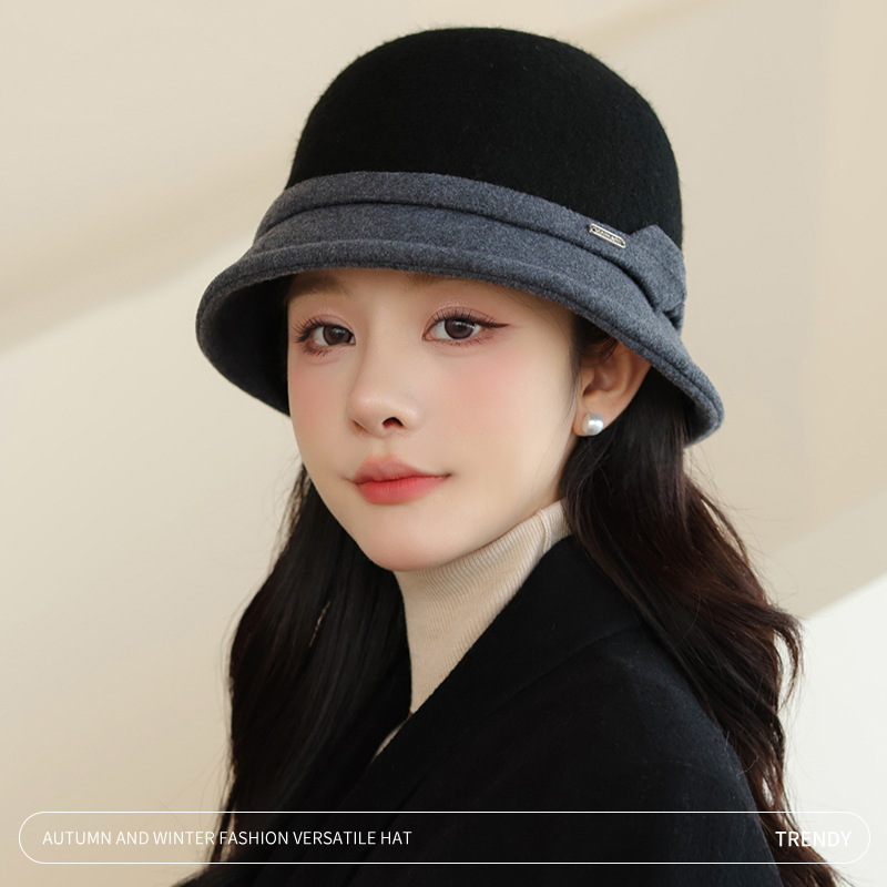 2025秋冬天新款时尚妈妈帽子优雅